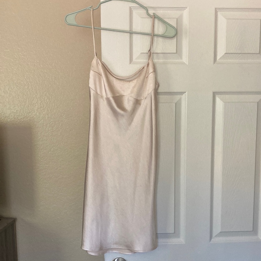 Jazelle satin princess Polly mini dress - Picture 2 of 5